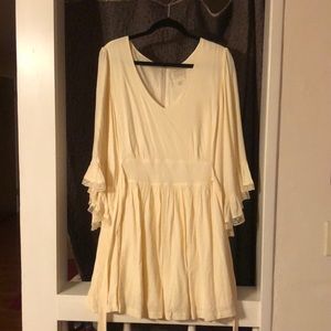 ModCloth Through The Bluebells Dress in Ivory